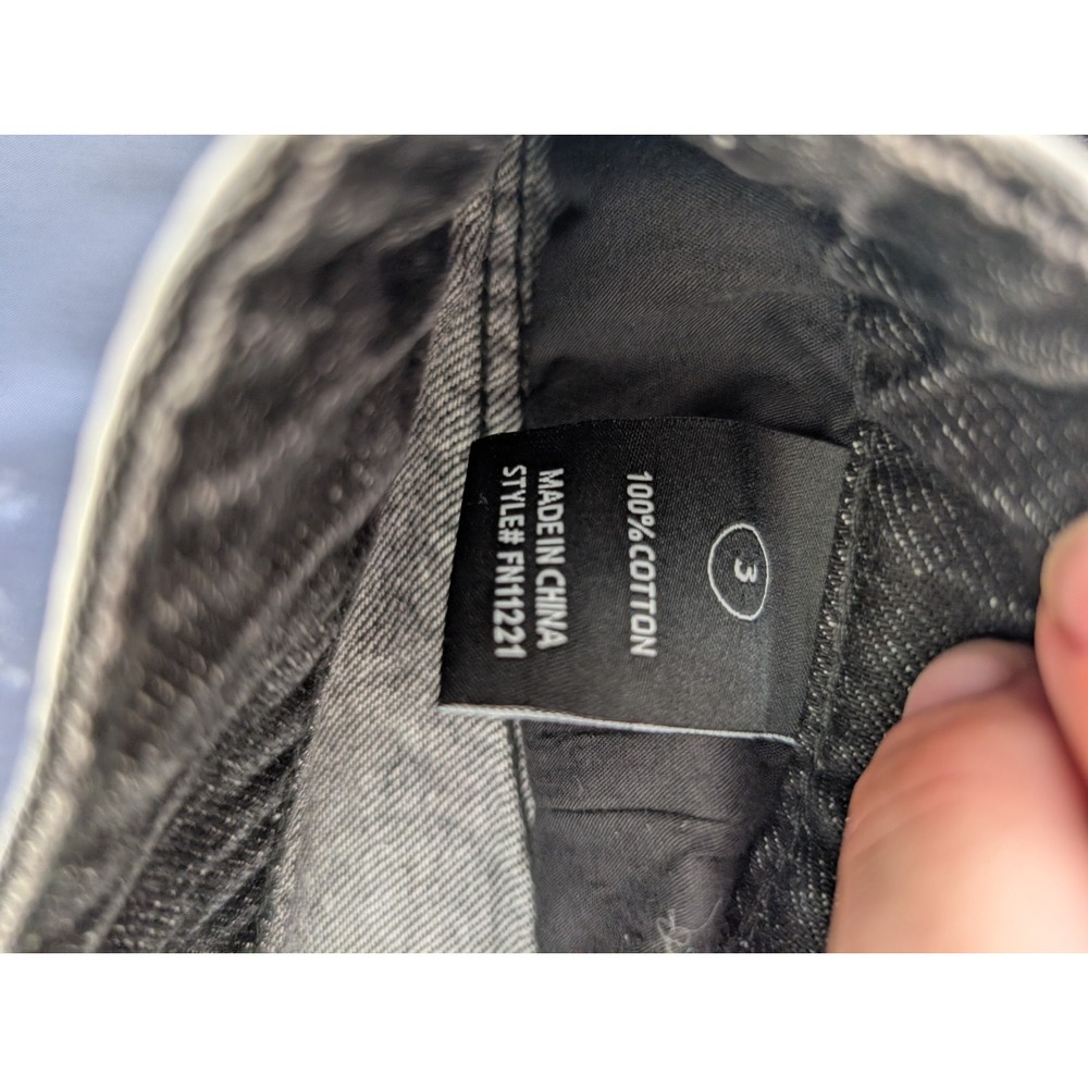 Fashion Nova Wide Leg Jeans Charcoal Wash Gray Cotton Mid Rise FN11221 Size 3 - Picture 3 of 11